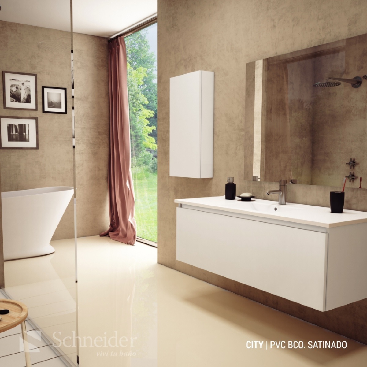 Vanitory De Colgar Schneider City Blanco 100 Cm