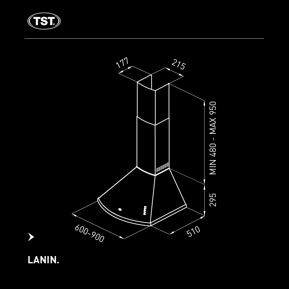 Campana TST Lanin 90 Cm