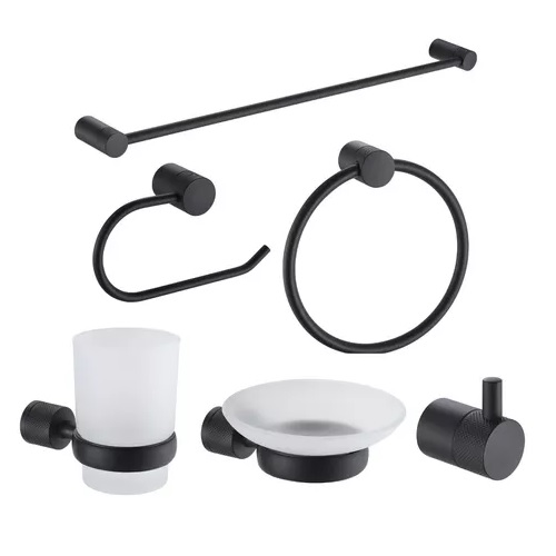 Jabonera Acero Peirano Fabric Negro 17050N