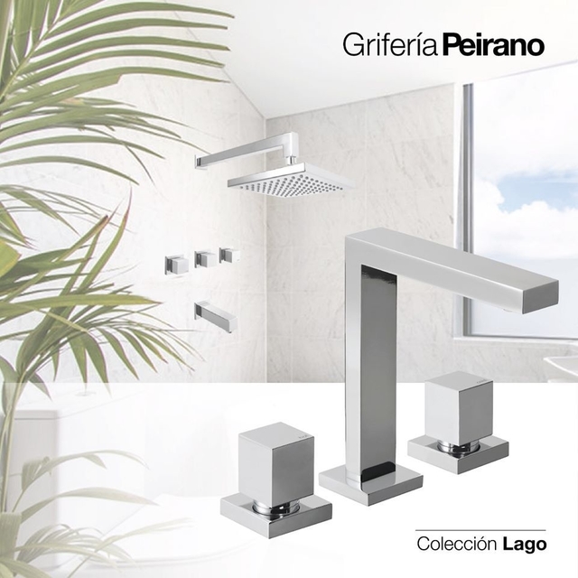 Griferia Bimando Para Lavatorio Peirano Lago 60-161