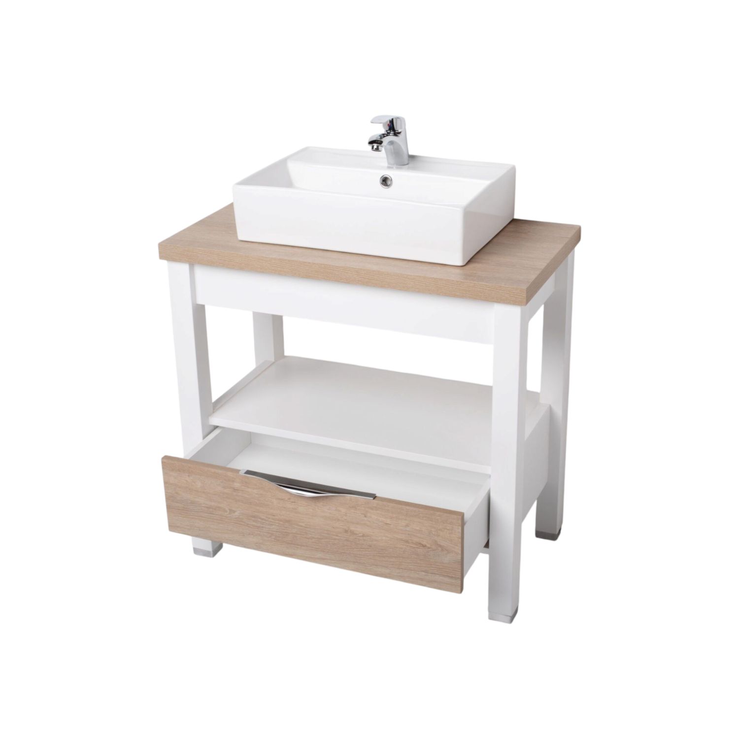 Vanitory Para Bacha De Apoyo Campi Oak 80 Cm