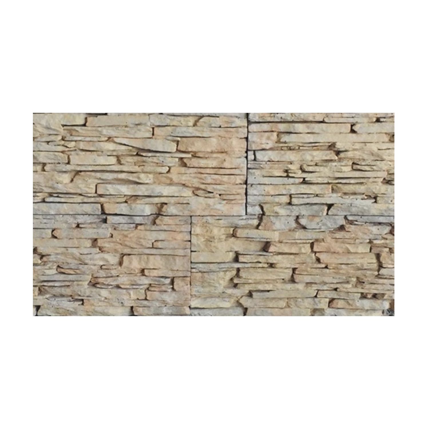 Revestimiento Simil Piedra Razzante 33,5x15,2 Akita Crema Oxidada