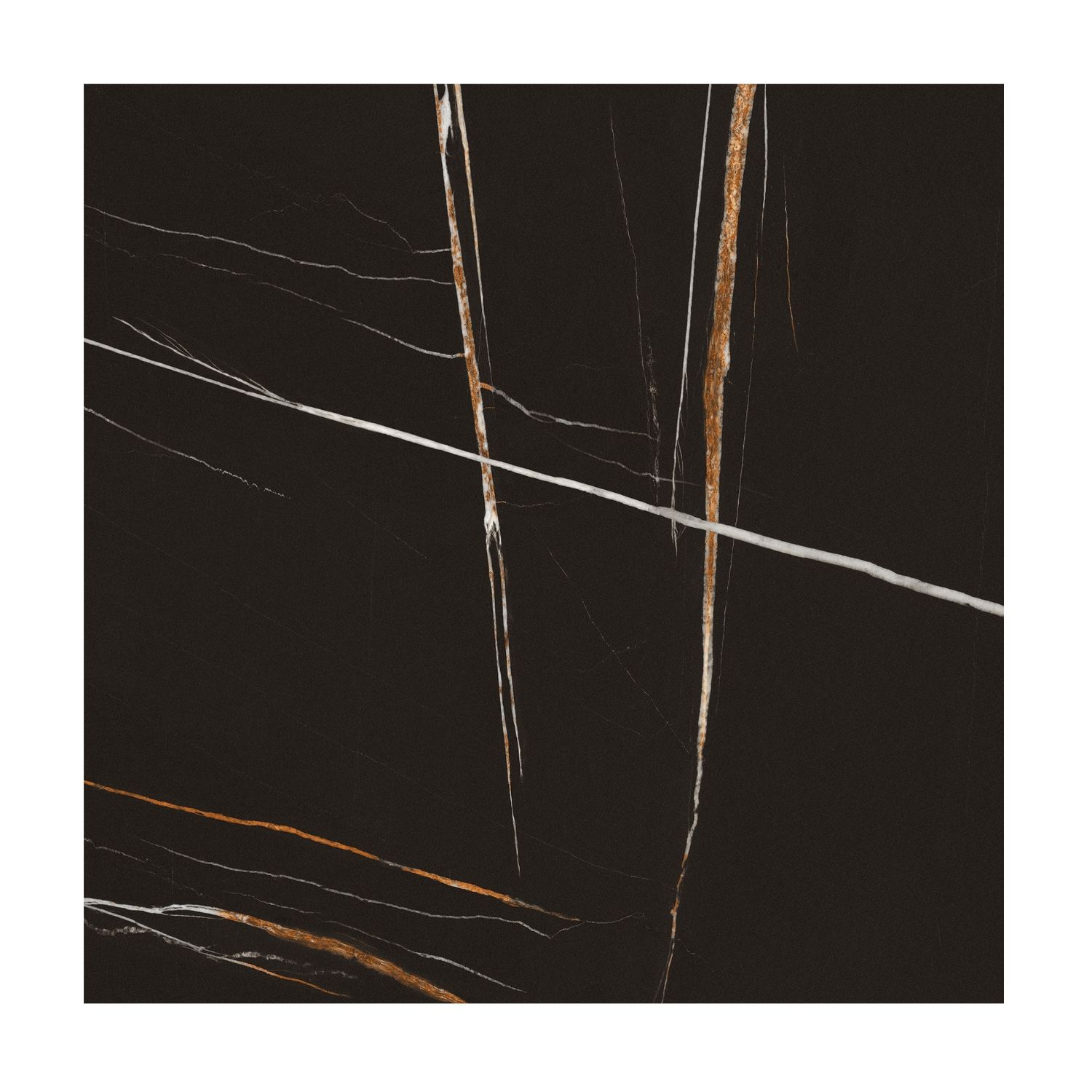 Porcelanico Lume 75x75 Black Supreme