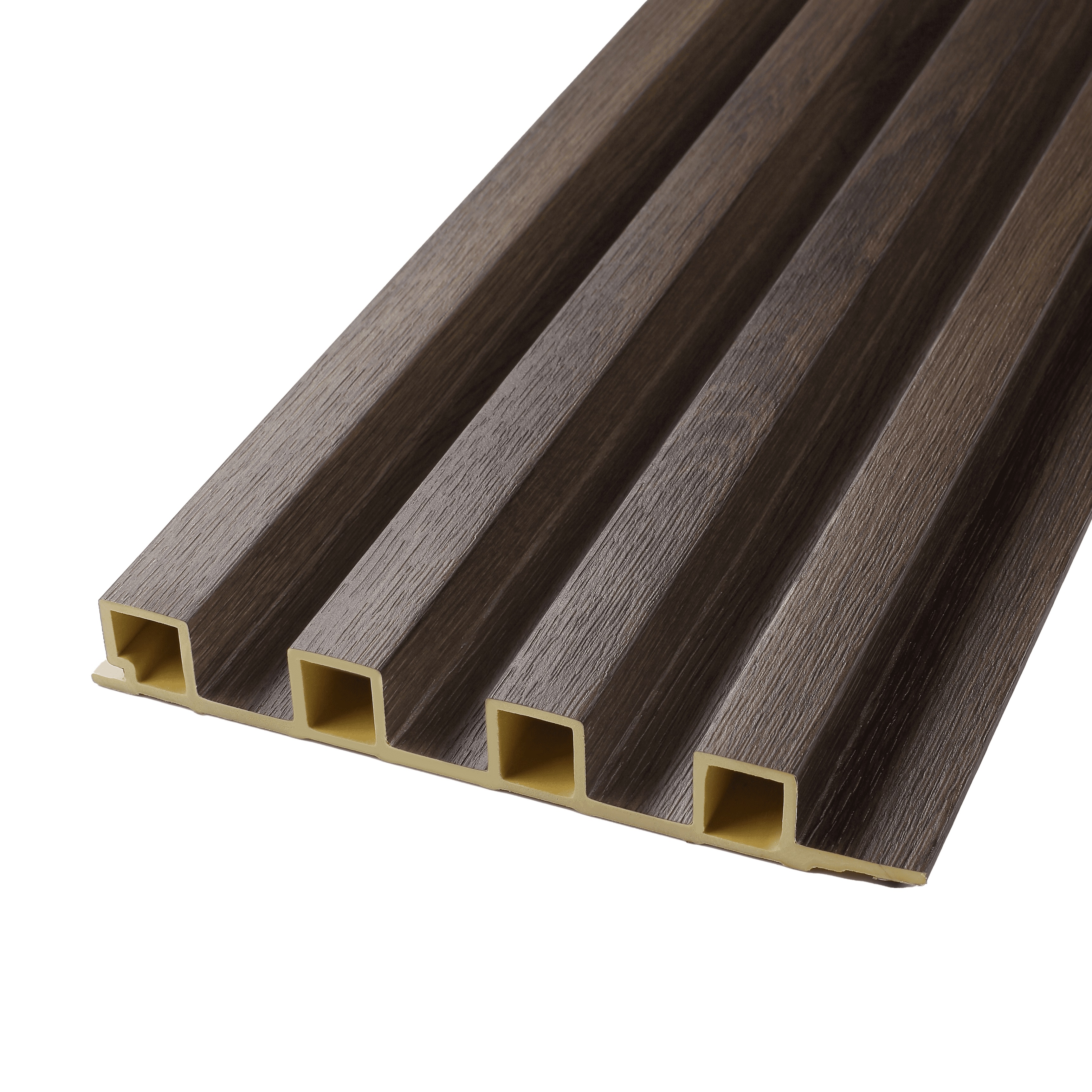 Wall Panel 16x242 De WPC Para Pared Estilo Japandi Chocolate