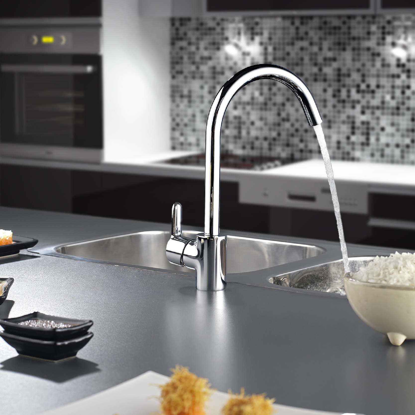 Griferia Monocomando Para Cocina Fv Puelo Alto 411.04/B5
