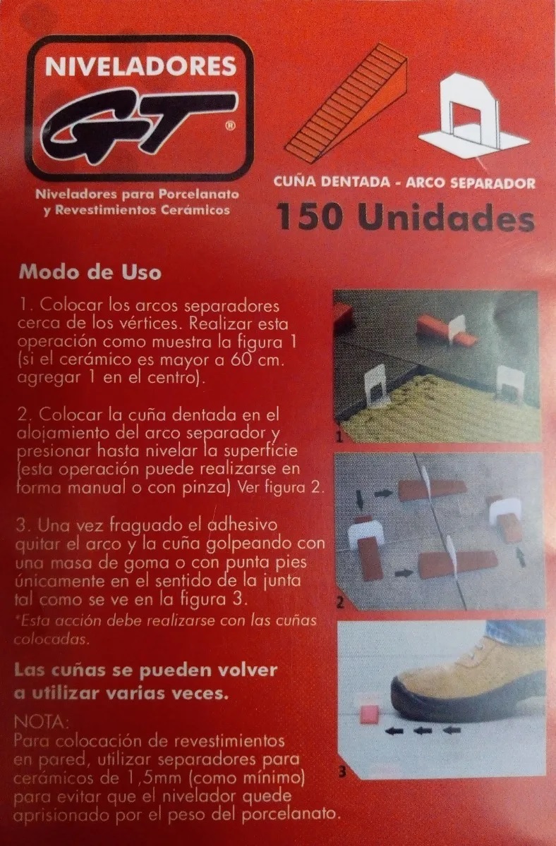Arco Nivelador Separador Gt – 150 Unidades