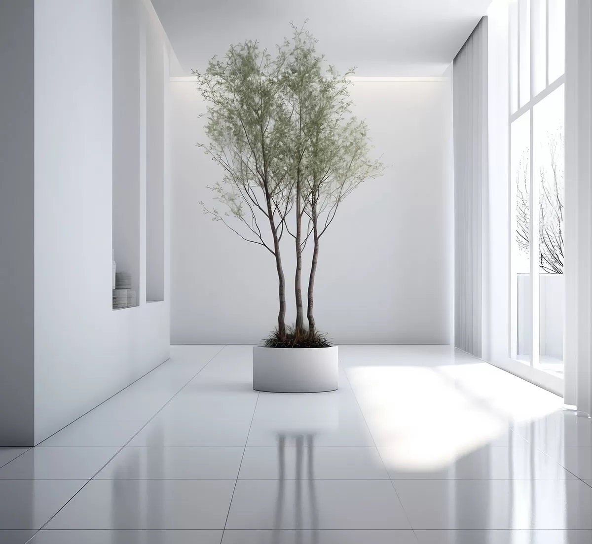 Porcelanato San Lorenzo 58x58 Ice Tile Blanco