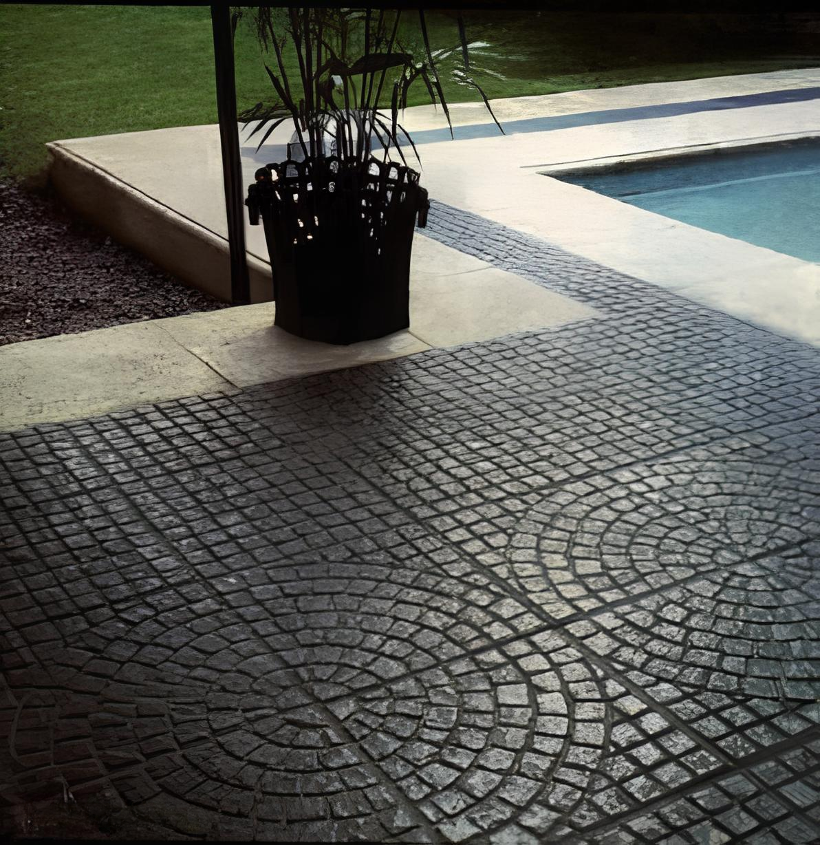 Baldosa Cementicia Lanik 40x40 Recto Chico Negro – Cod 1301