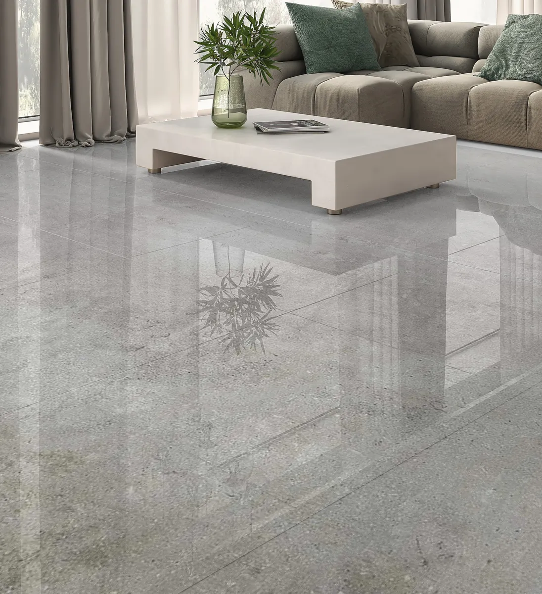 Porcelanato Cerro Negro 58x58 Blend Cemento Pulido