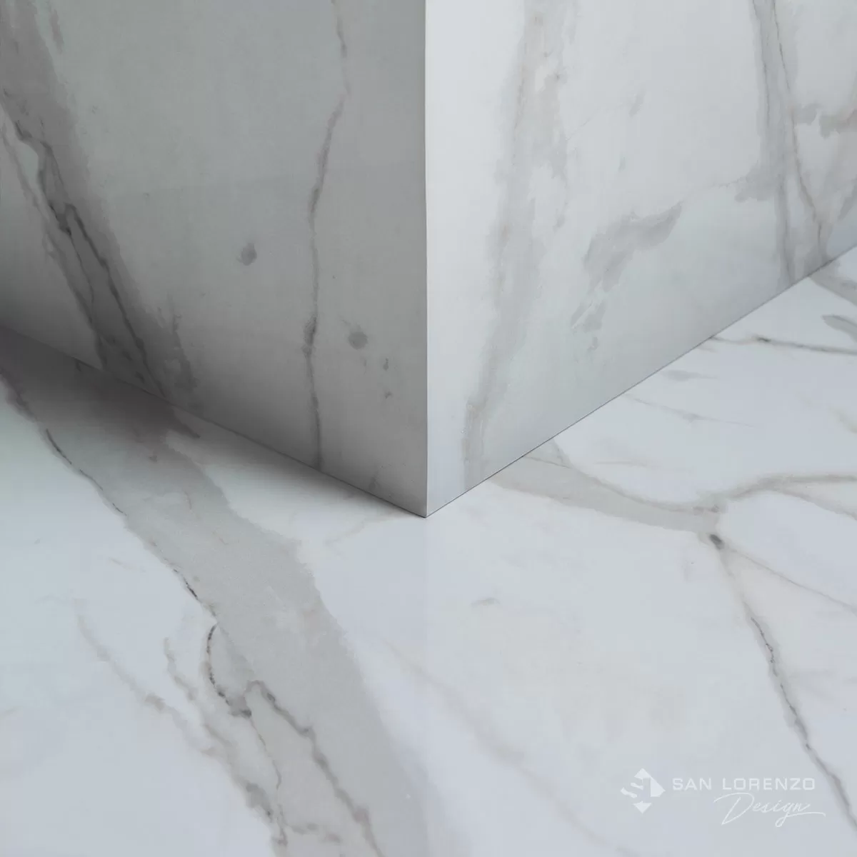 Porcelanato San Lorenzo 60x60 Calacata Bianco