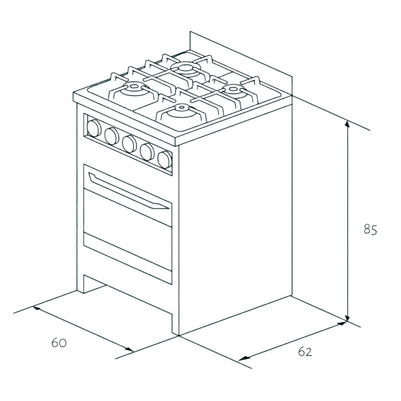 Cocina TST Cook & Food Chiara 60 Cm