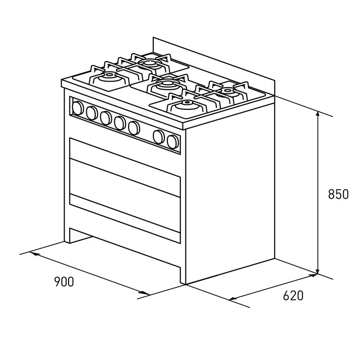 Cocina TST Cook & Food Chiara 90 Cm
