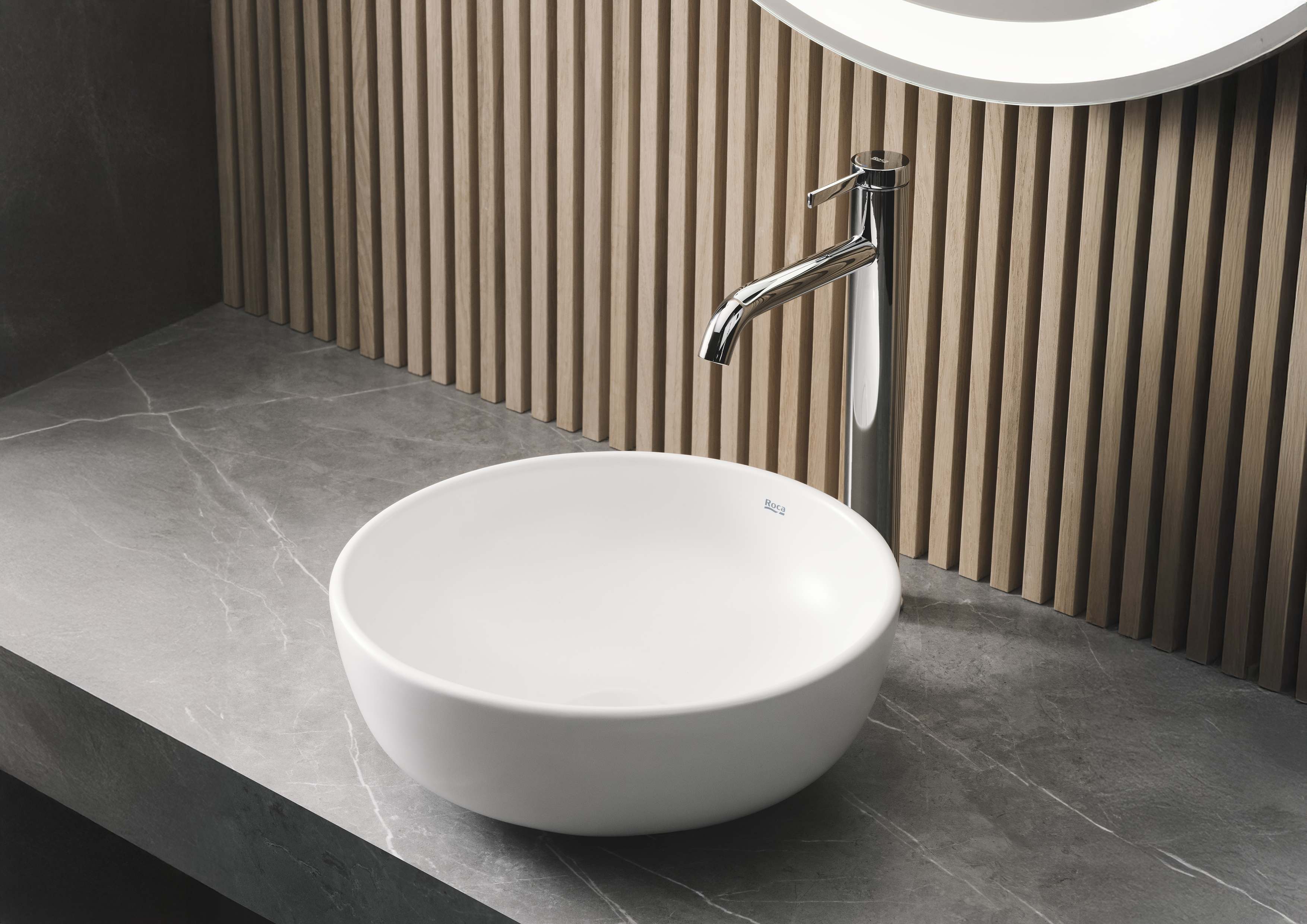 Bacha de Apoyo Para Baño Roca Óptica Round