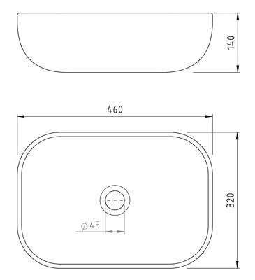 Bacha de Apoyo Para Baño Peirano BCH-12