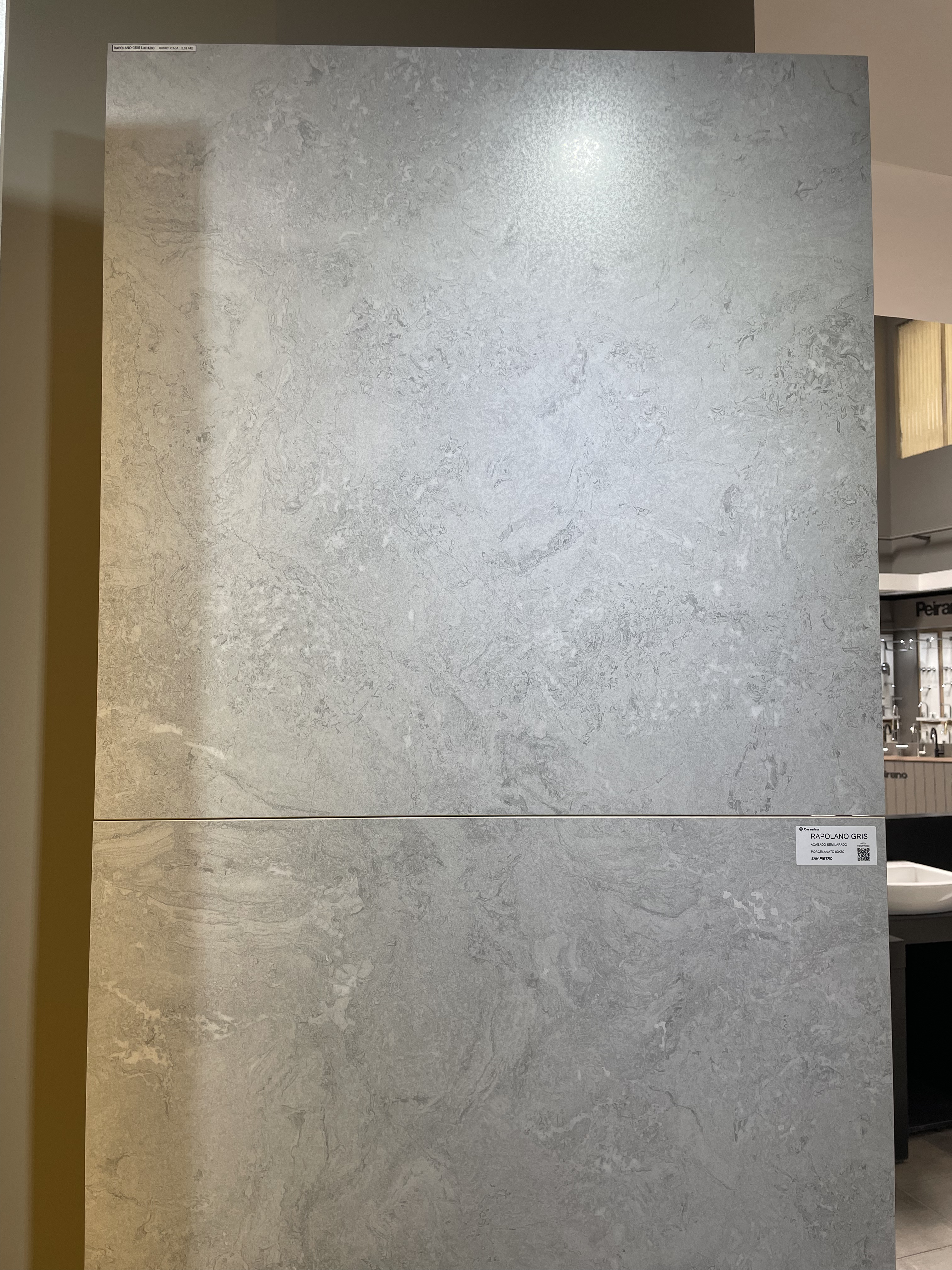 Porcelanato San Pietro 80x80 Rapolano Gris Lapado