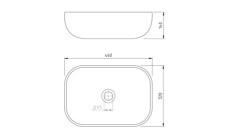 Bacha de Apoyo Oval Para Baño Simil Mármol Peirano BCH-18
