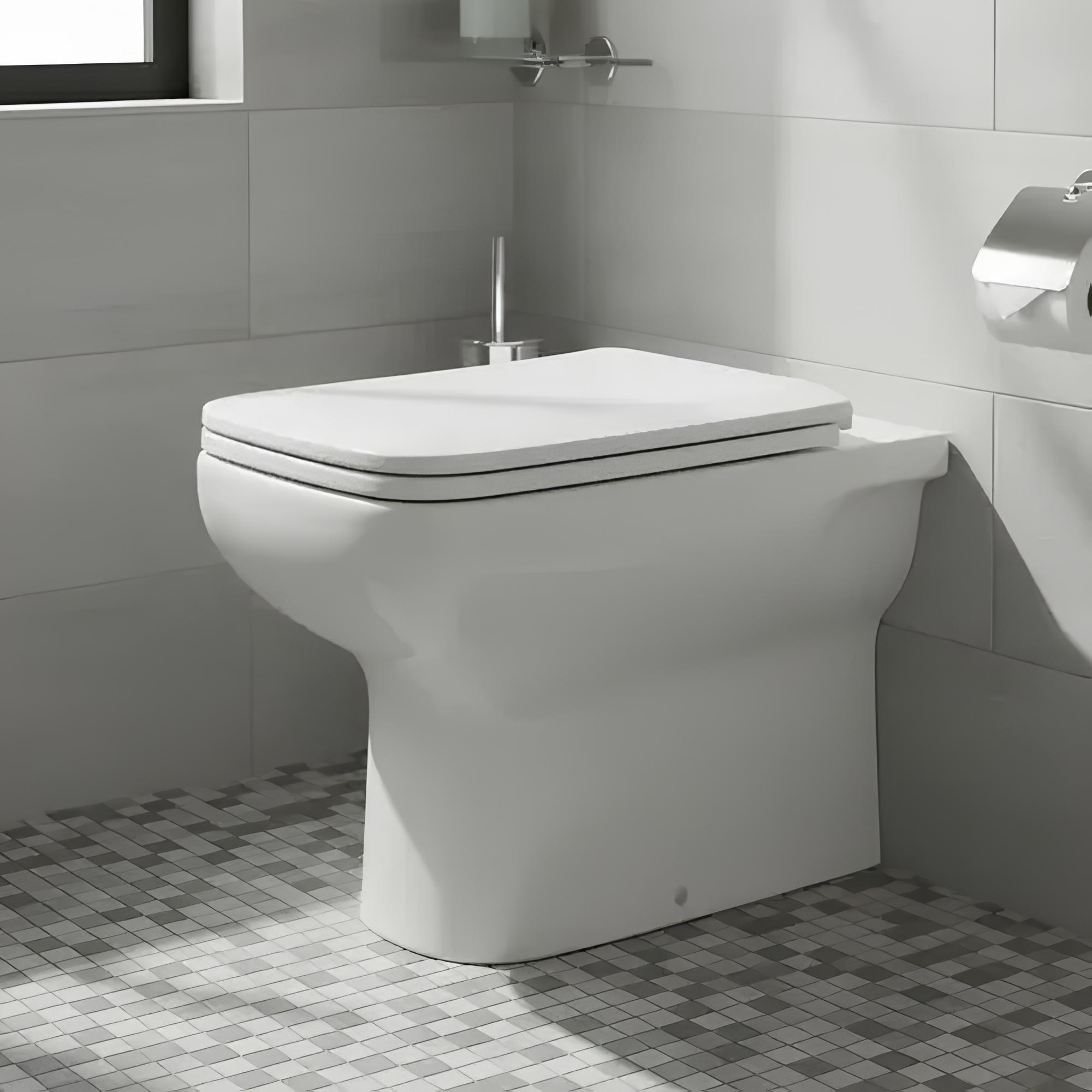 Inodoro Corto Ferrum Trento Blanco