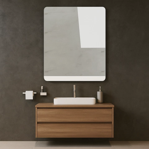 Espejo Campi Curve 80x70 Blanco