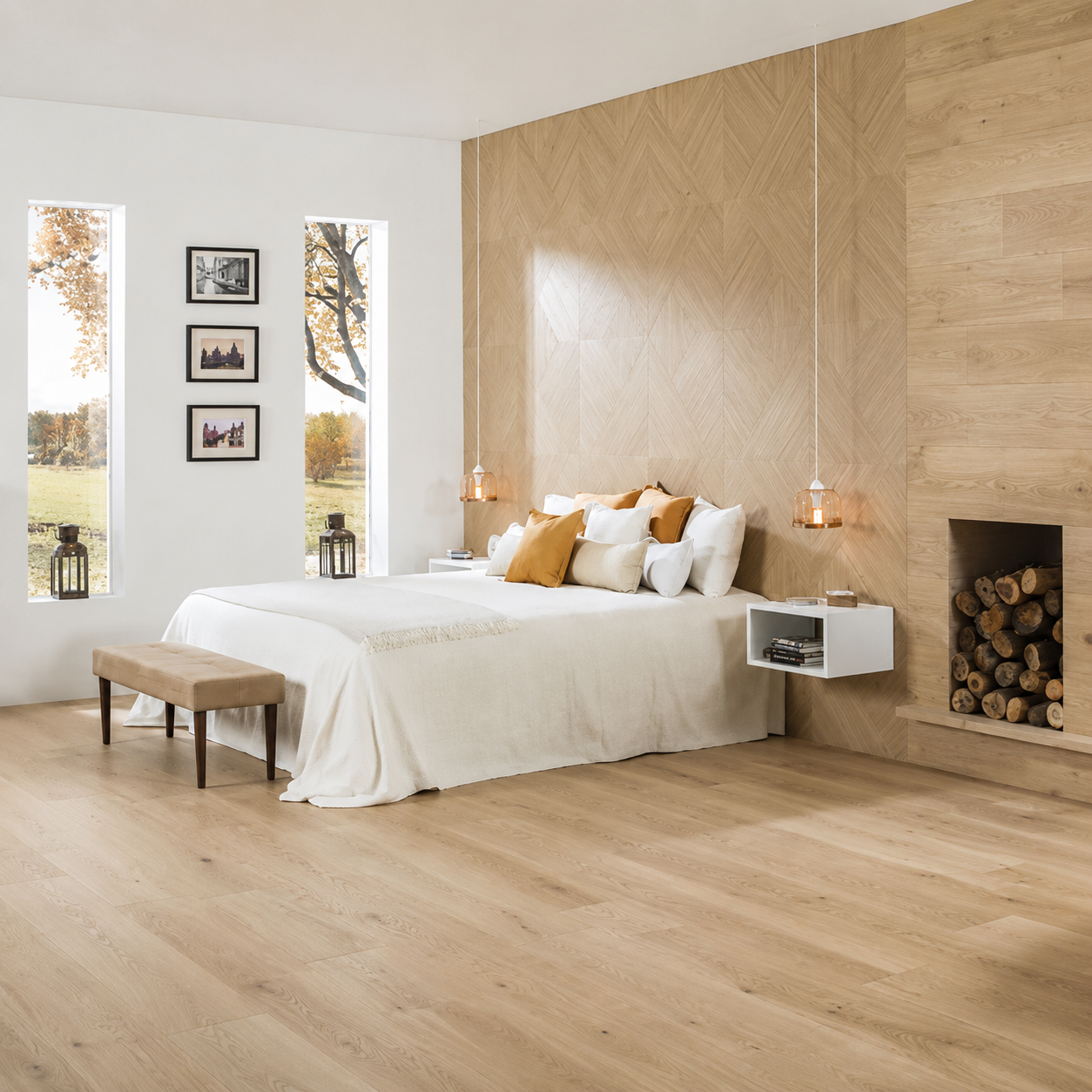 Porcelanato SPL 22x160 Sparkle Beige Símil madera