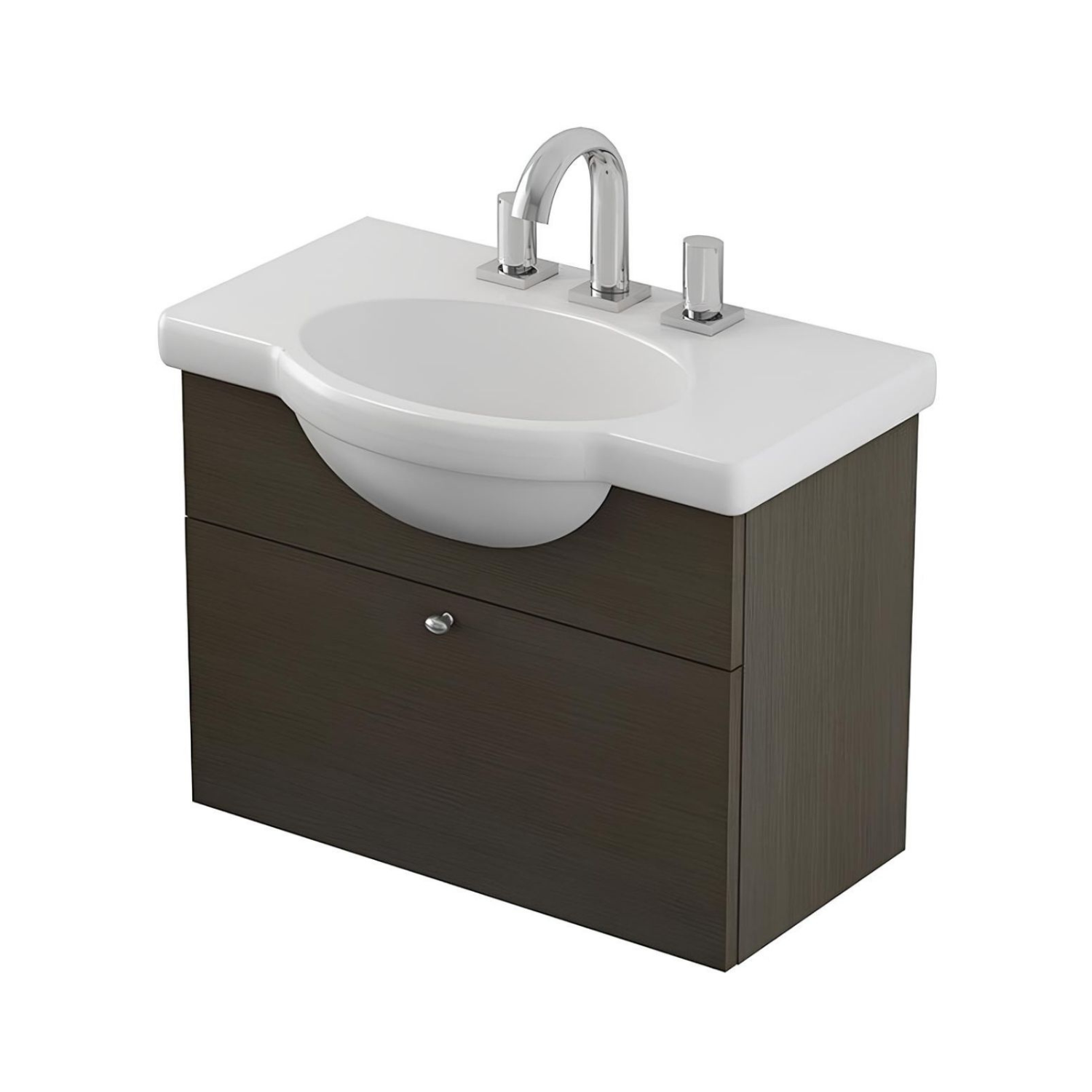 Vanitory De Colgar Sin Bacha Ferrum Venecia 64 Cm Wengue