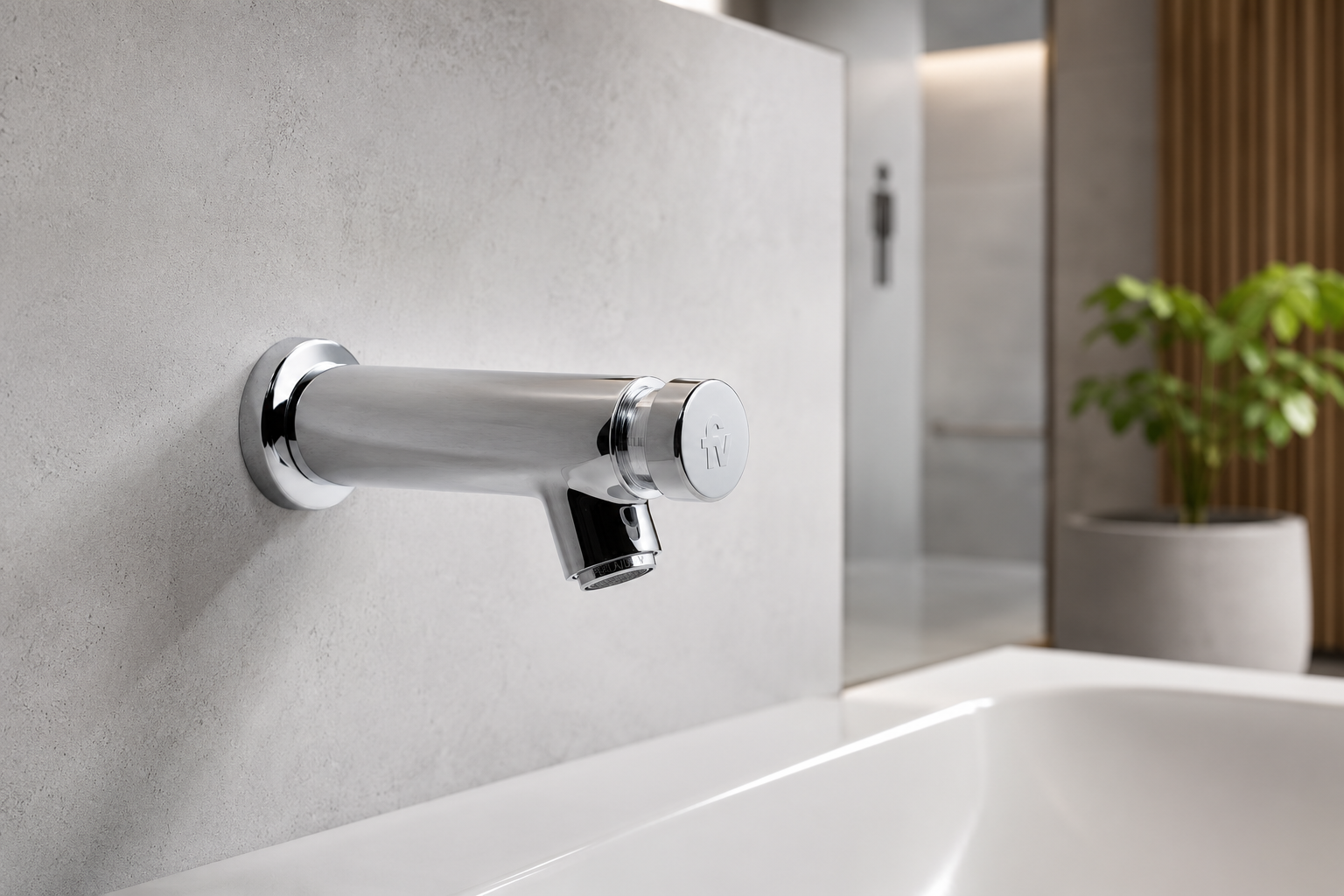 Griferia Pressmatic automatica Para pared Fv 360.01