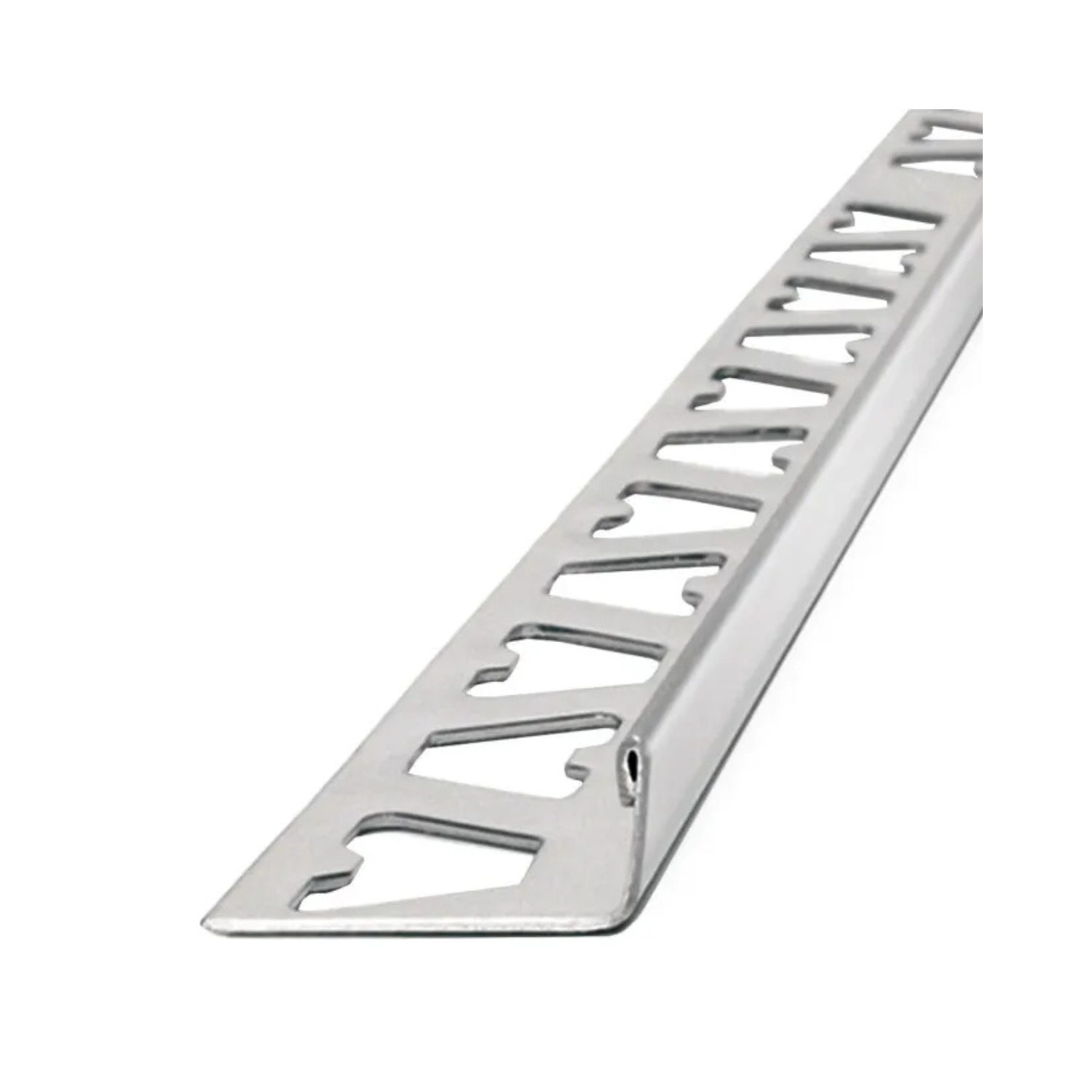 perfil varilla en L atrim para piso en acero inoxidable 10mm 1450