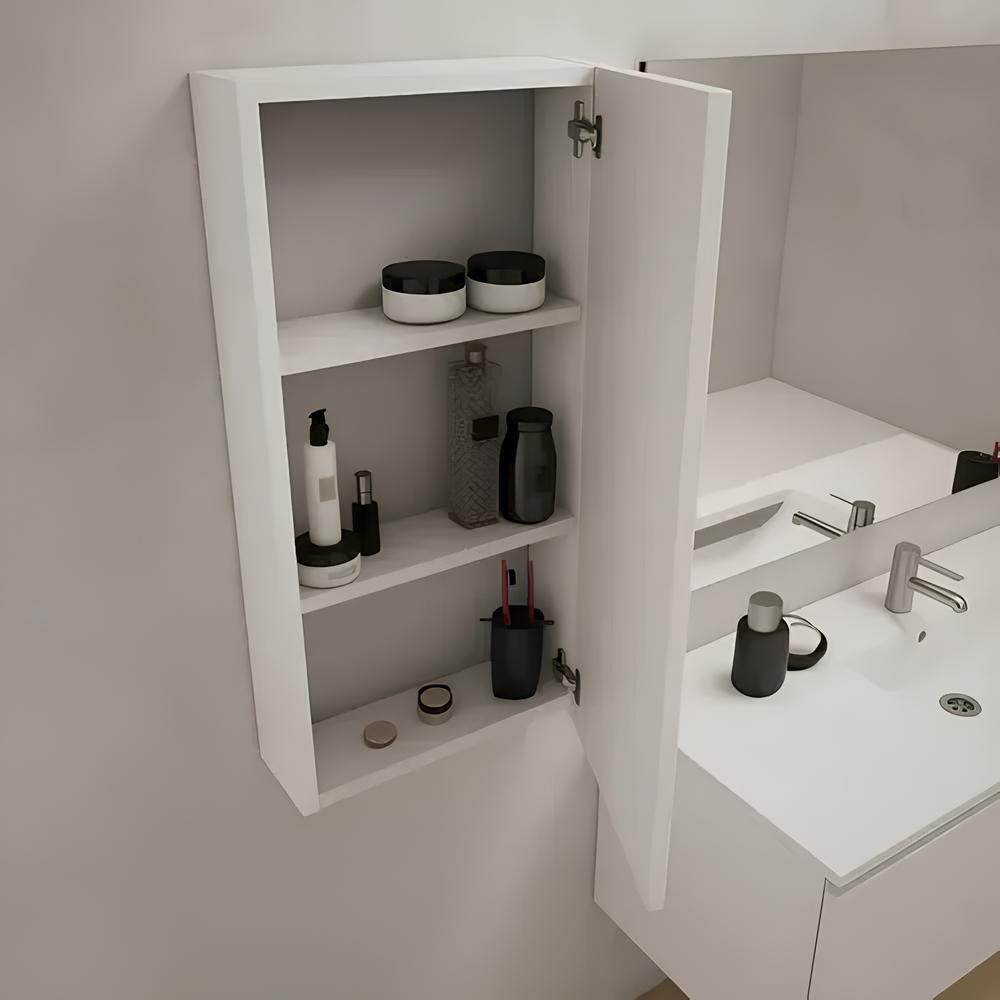 armario colgante de baño schneider city 40cm blanco