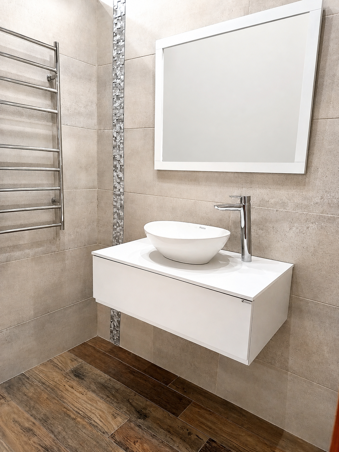 Mueble Vanitory De Colgar Schneider Zetta 60 Cm blanco
